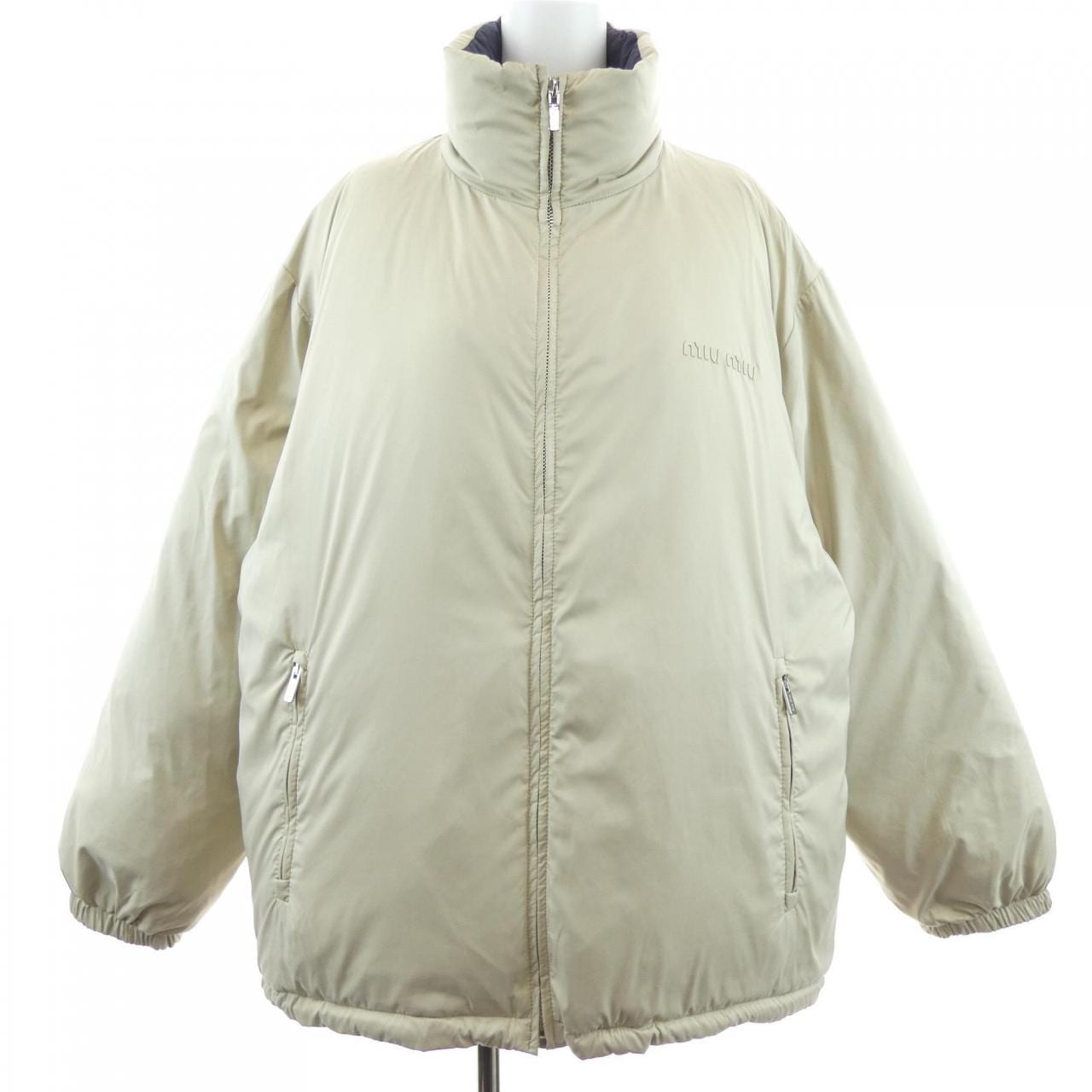 ミュウミュウ MIU MIU リバーシブルテクニカルポンジー ML1320 SOOO 170P ダウンジャケット