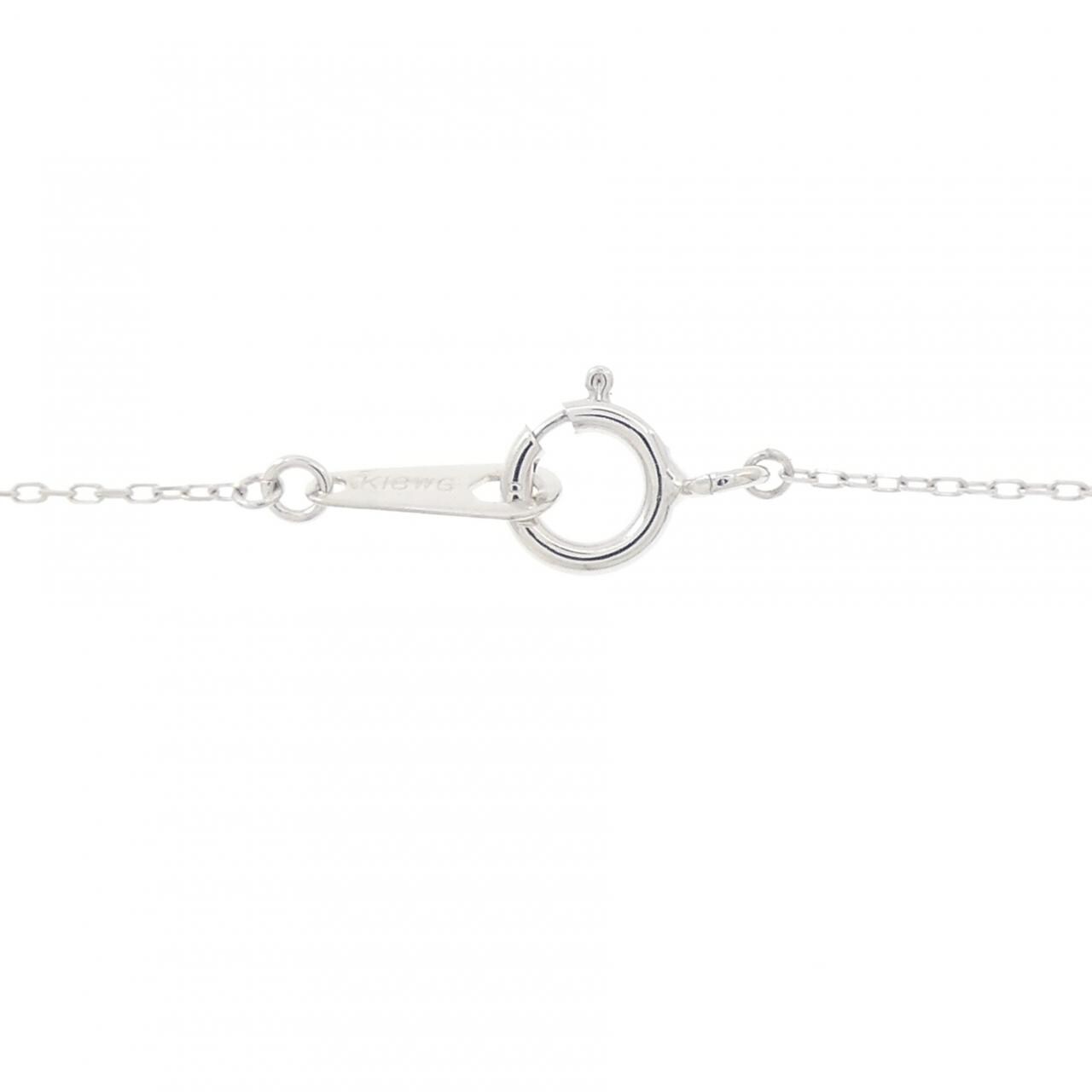 K18WG ダイヤモンド ネックレス 0.10CT