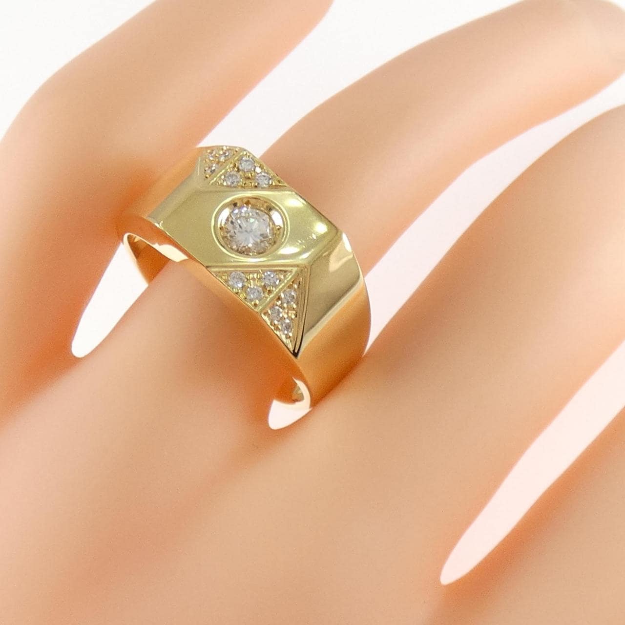 K18YG ダイヤモンド リング 0.27CT
