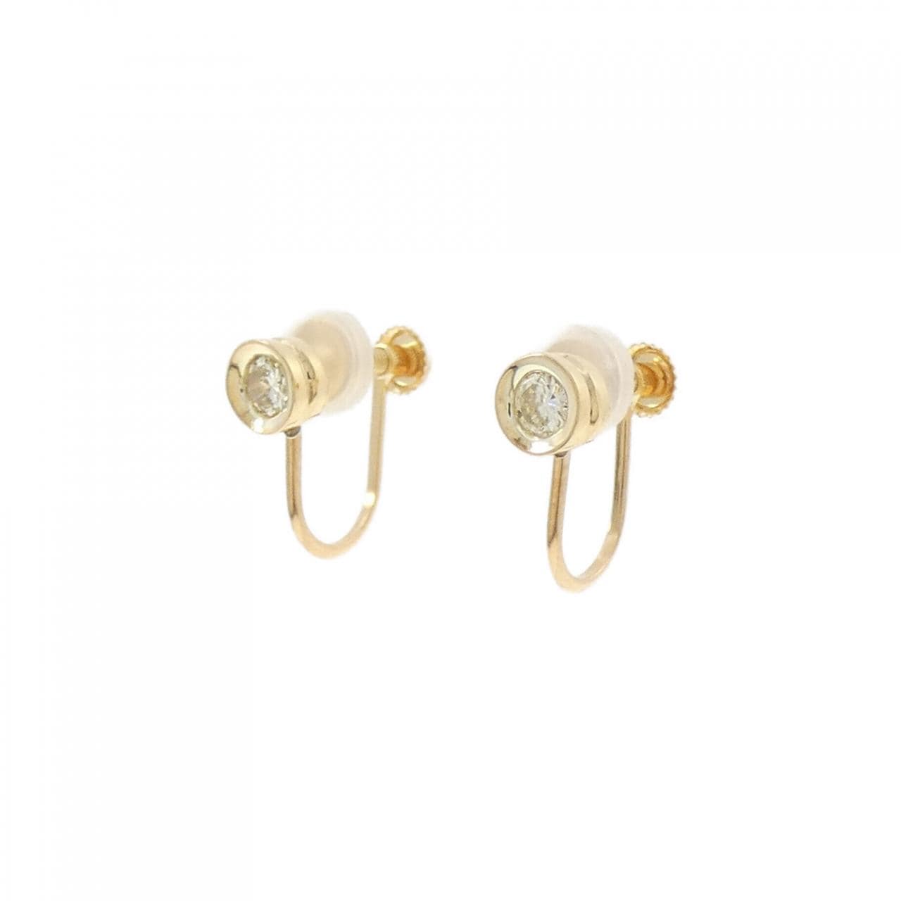 K18YG ダイヤモンド イヤリング 0.19CT