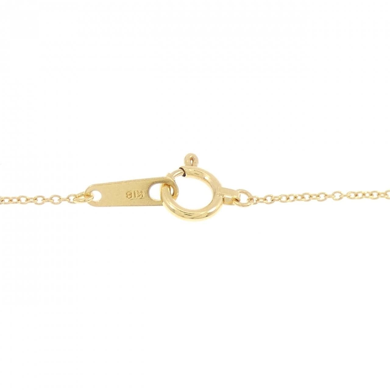 K18YG ダイヤモンド ネックレス 0.12CT
