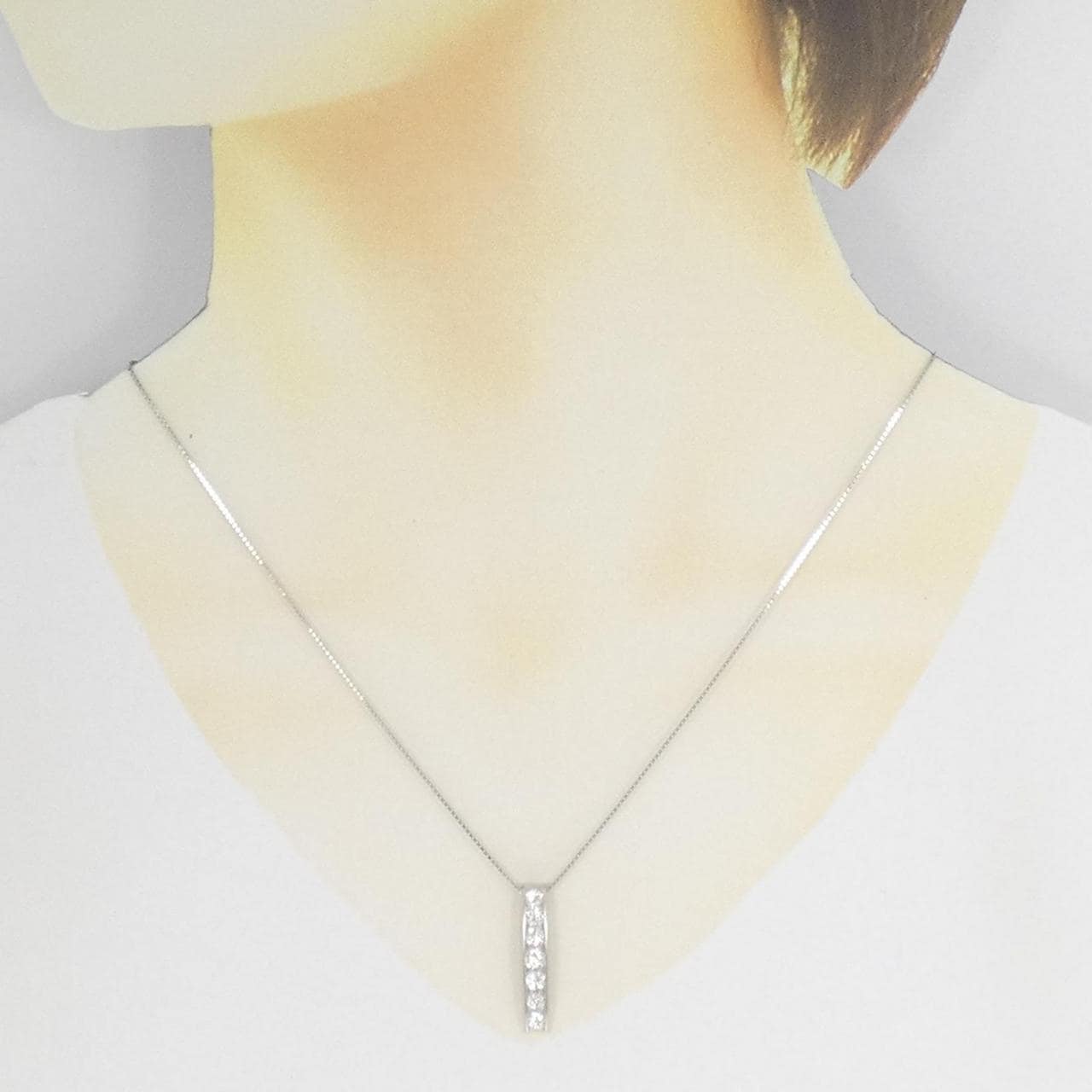 PT900/PT850 ダイヤモンド ネックレス 0.72CT