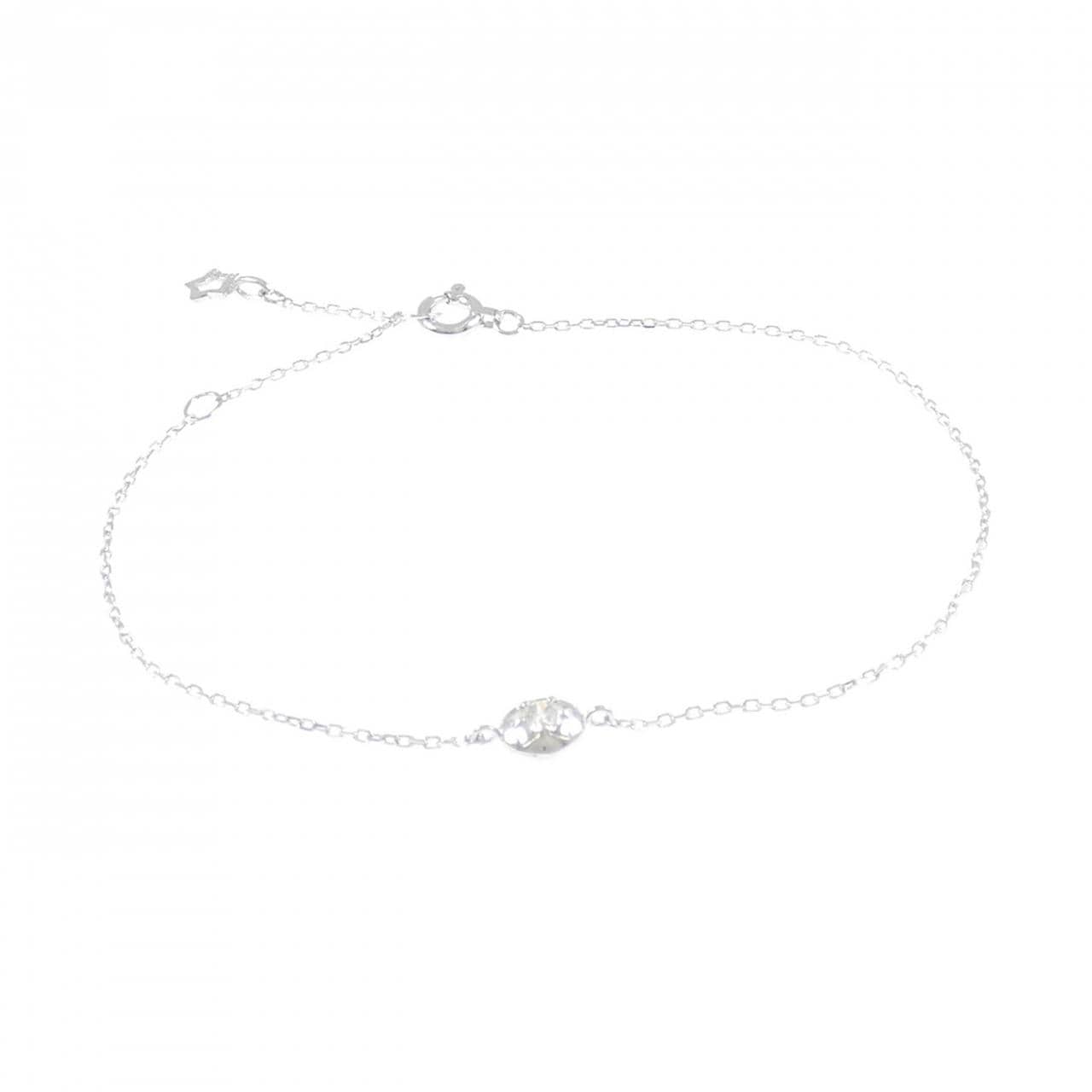 K18WG ダイヤモンド ブレスレット 0.084CT