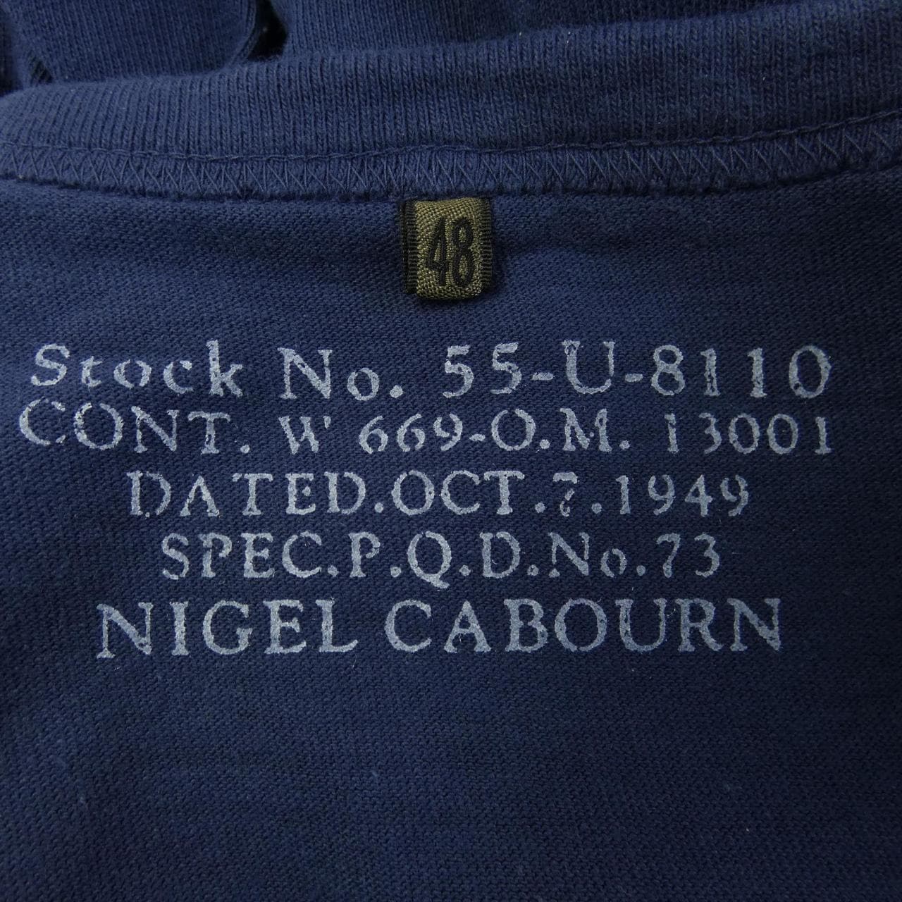 ナイジェルケーボン NIGEL CABOURN Tシャツ