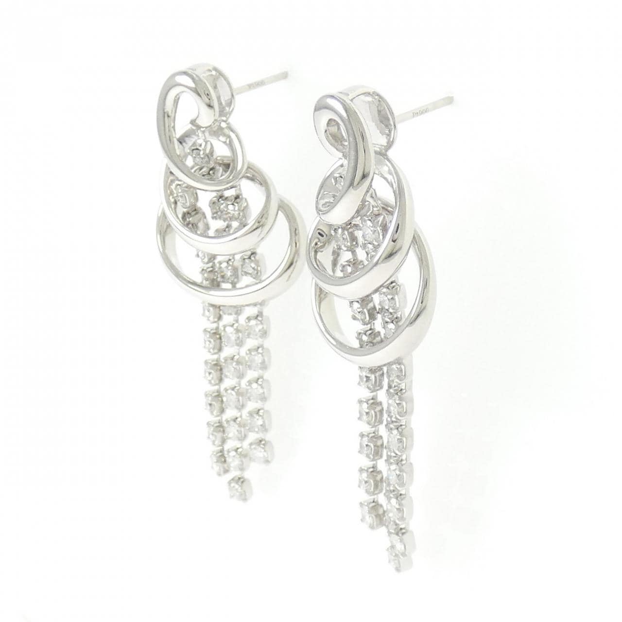 PT900 Diamond Earrings 2.00CT