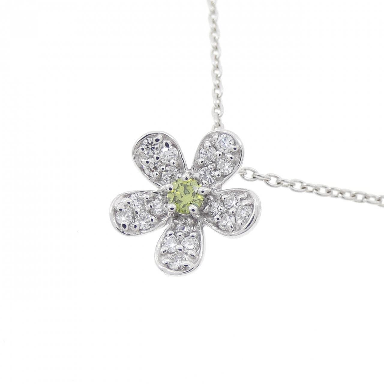 PONTE VECCHIO Flower Diamond Necklace 0.05CT