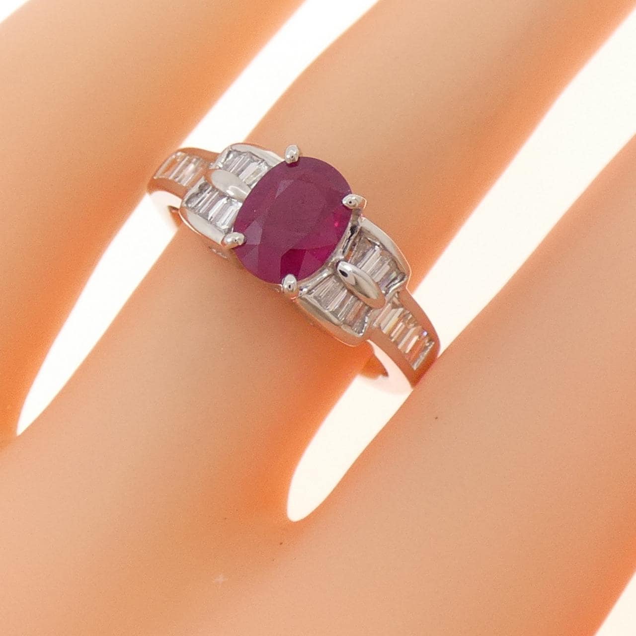 PT900 ルビー リング 1.07CT