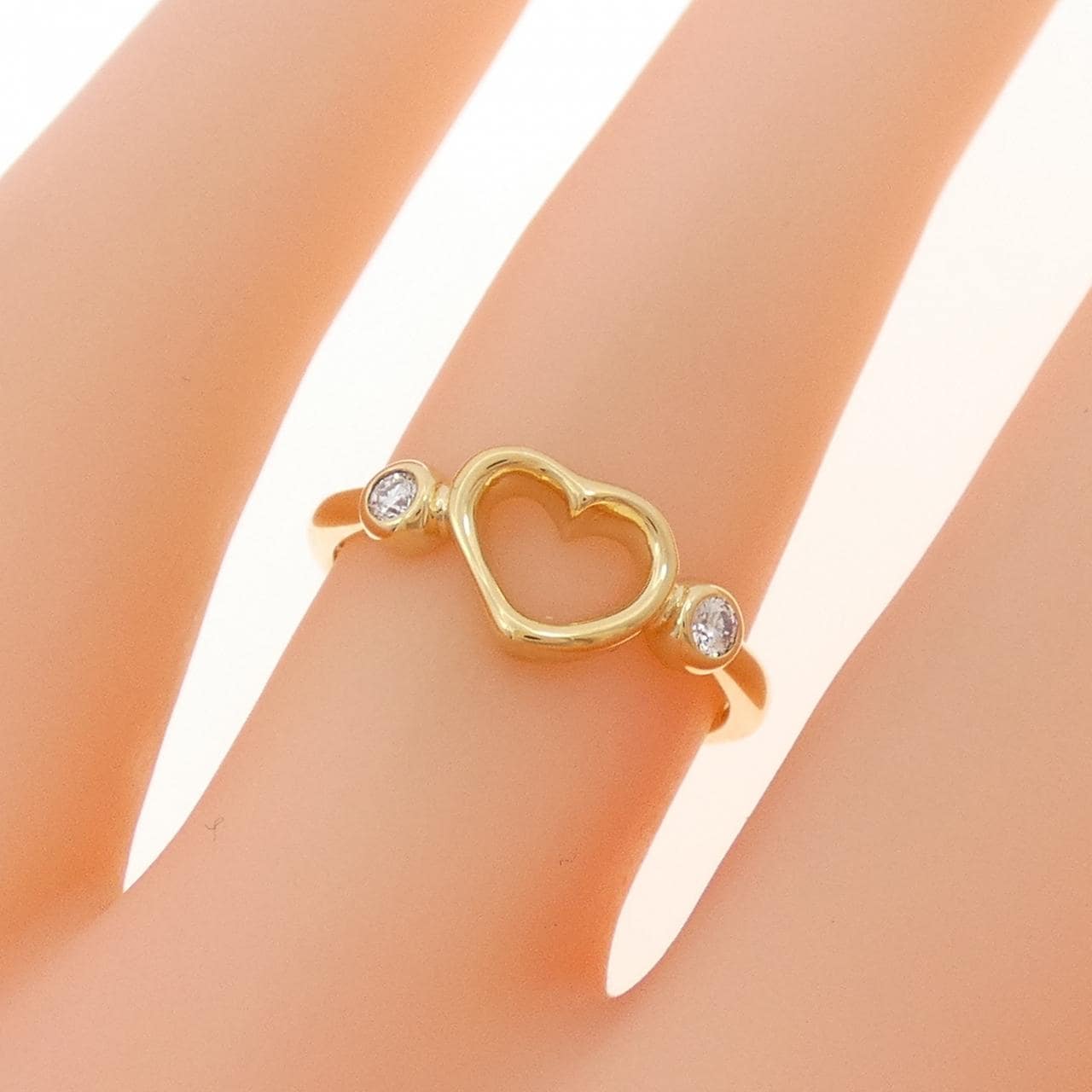 【ヴィンテージ】ティファニー オープンハート リング