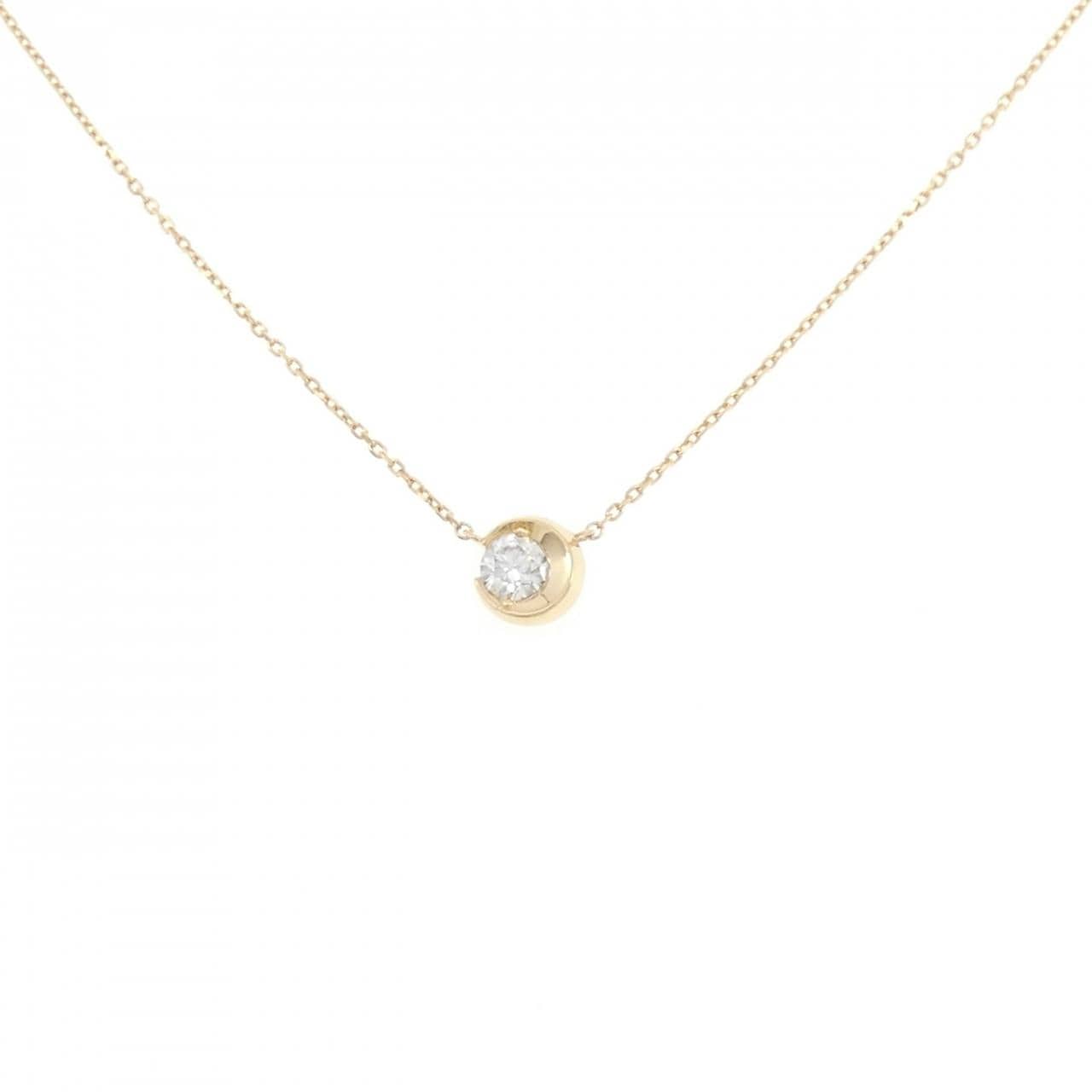 スタージュエリー ムーンセッティング ネックレス 0.17CT