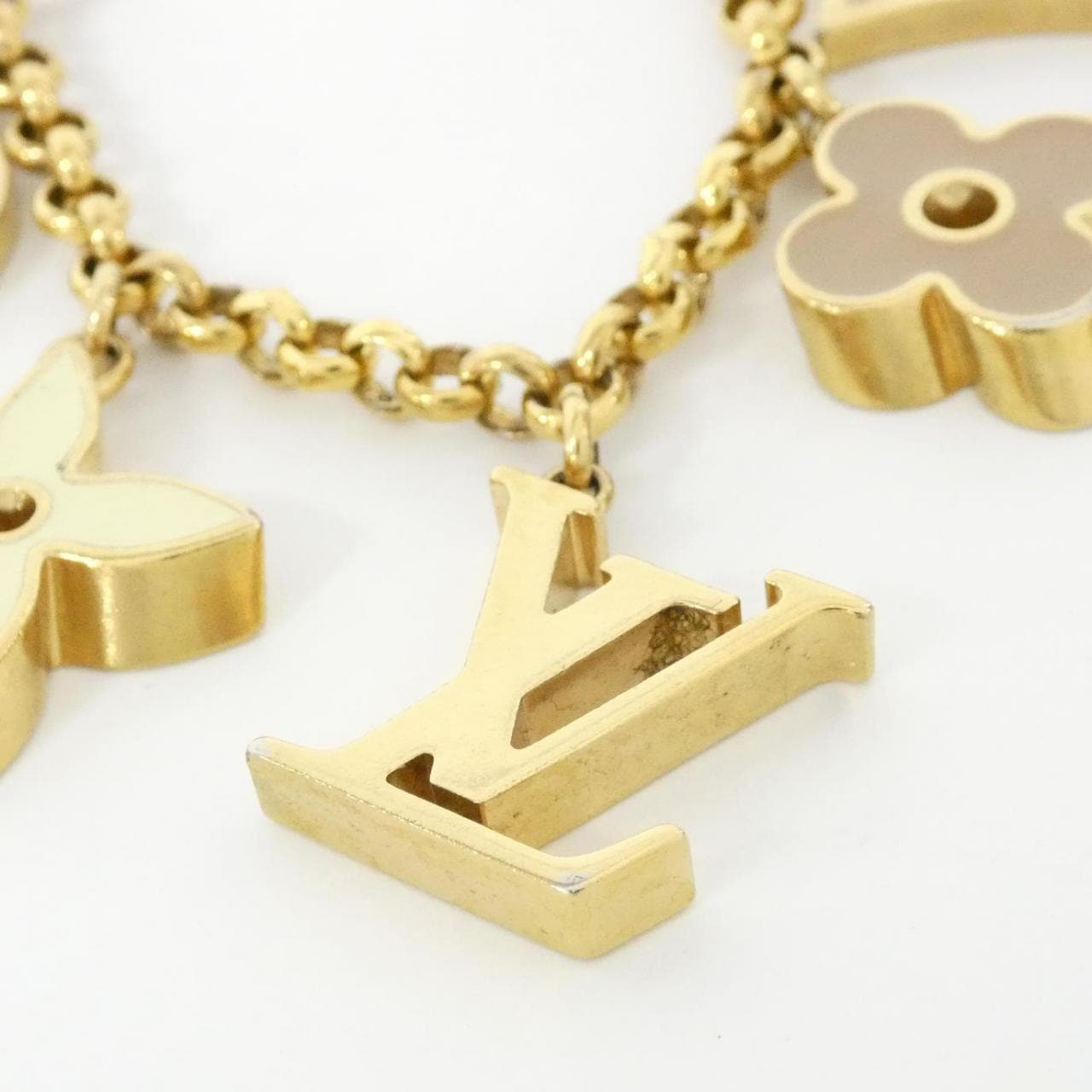 ルイヴィトン バッグチャーム チェーン フルール ドゥ モノグラム M01413 バッグチャーム