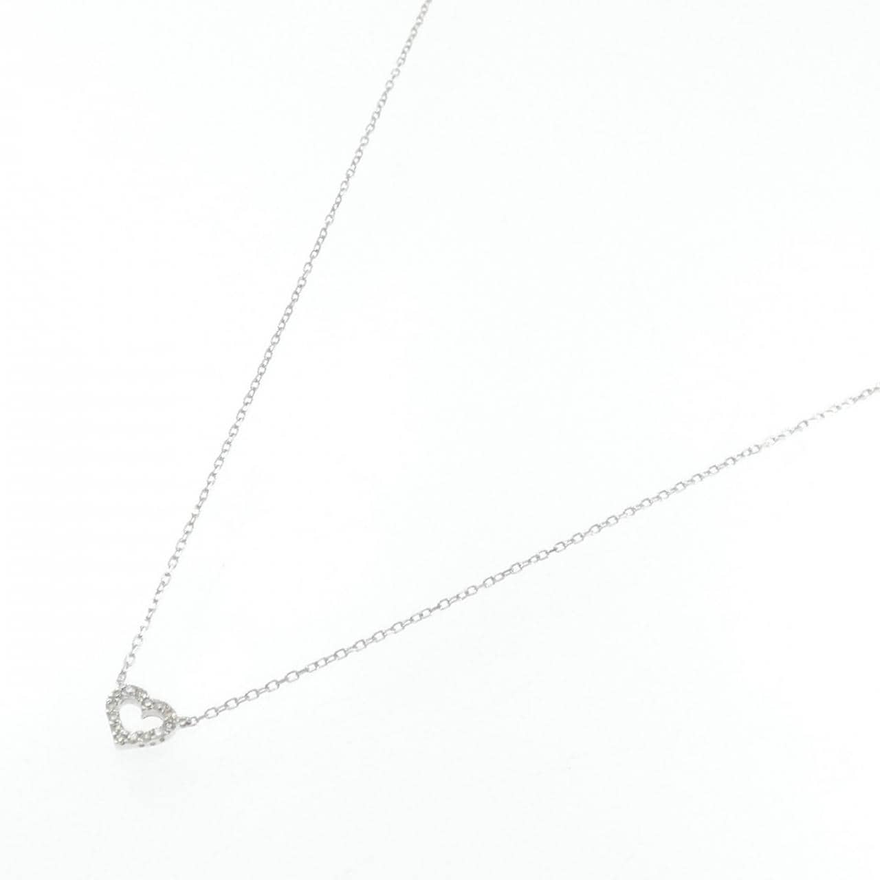 クミキョク ハート ダイヤモンド ネックレス 0.05CT