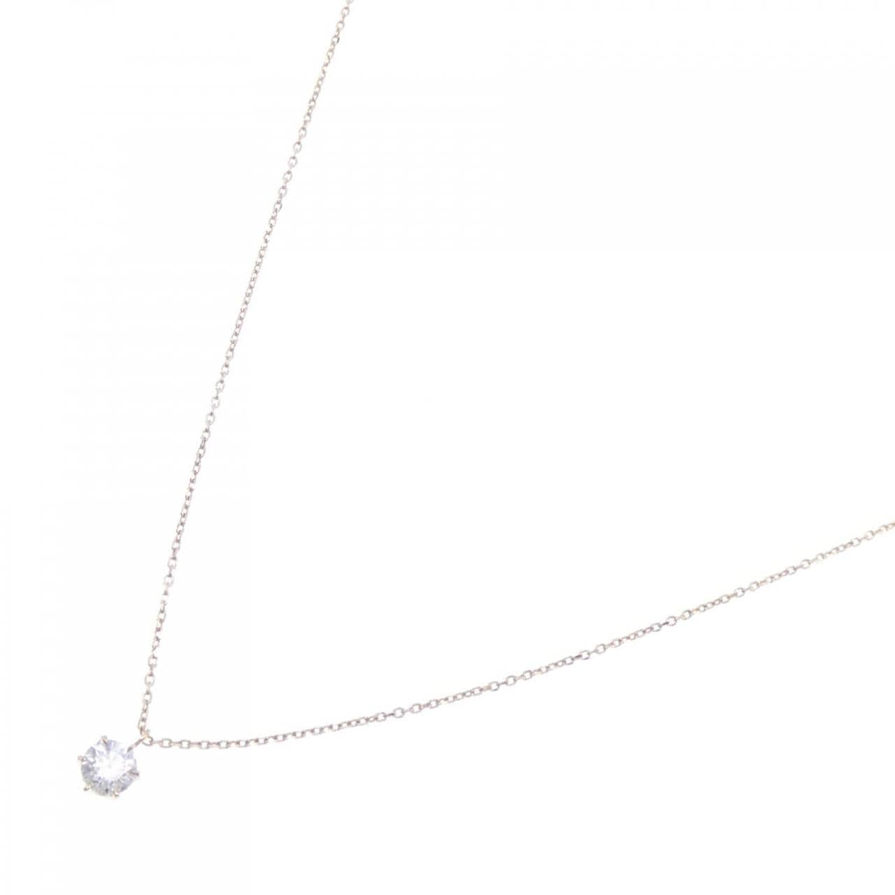 K18YG Solitaire Diamond Necklace 0.265CT