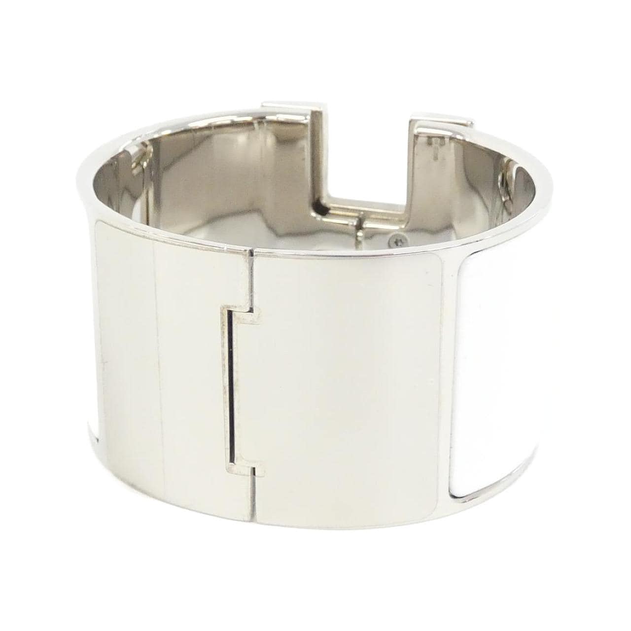 HERMES Click Crack Ash Extra Large Bracelet