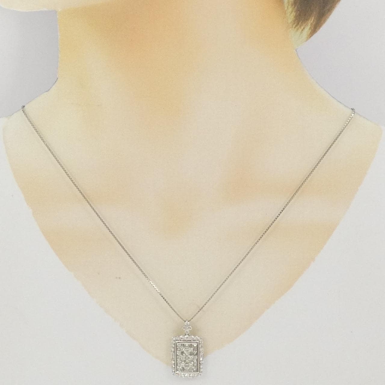 PT900/PT850 ダイヤモンド ネックレス 2.00CT