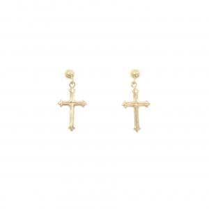 K18YG クロス ピアス