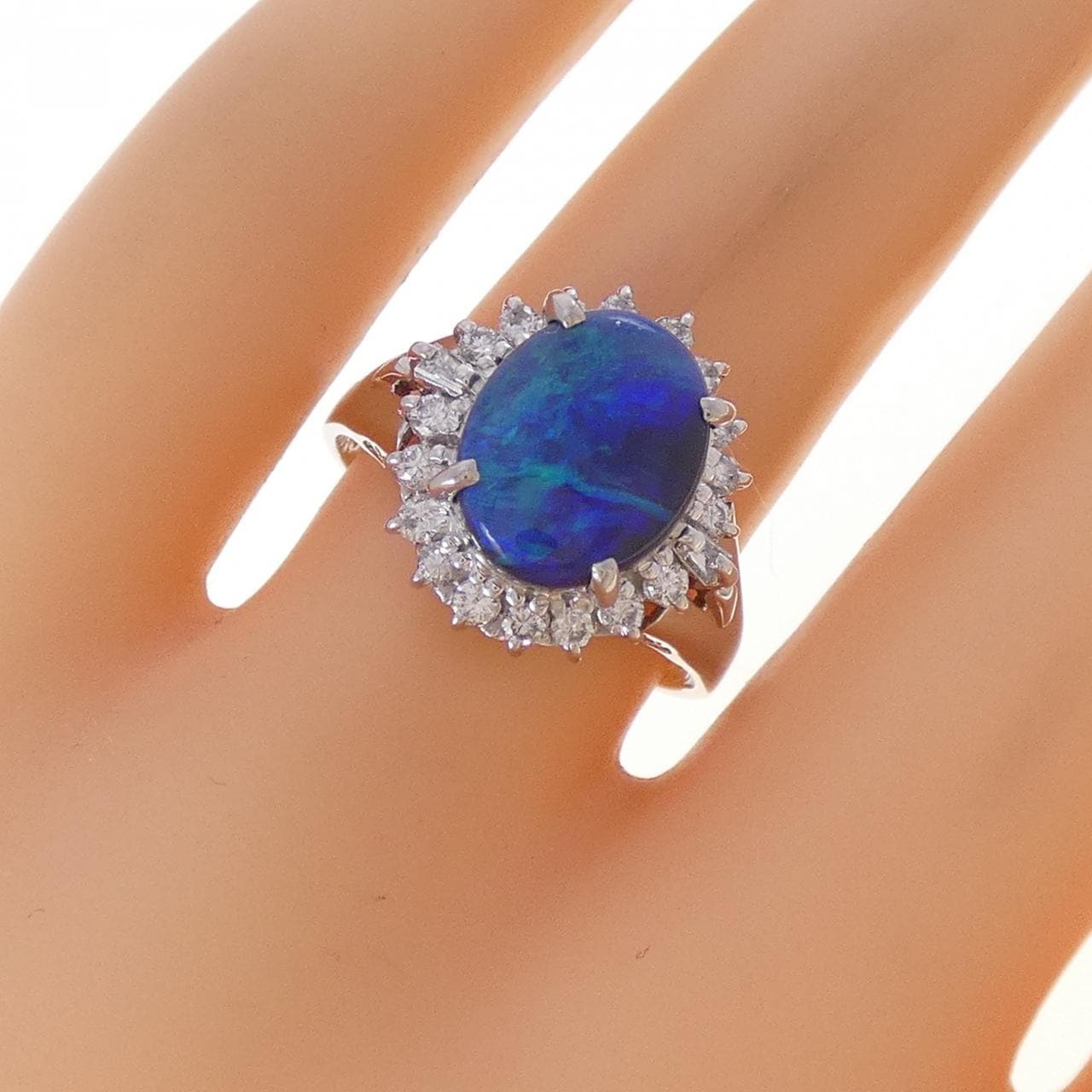 PT900 ブラックオパール リング 1.88CT