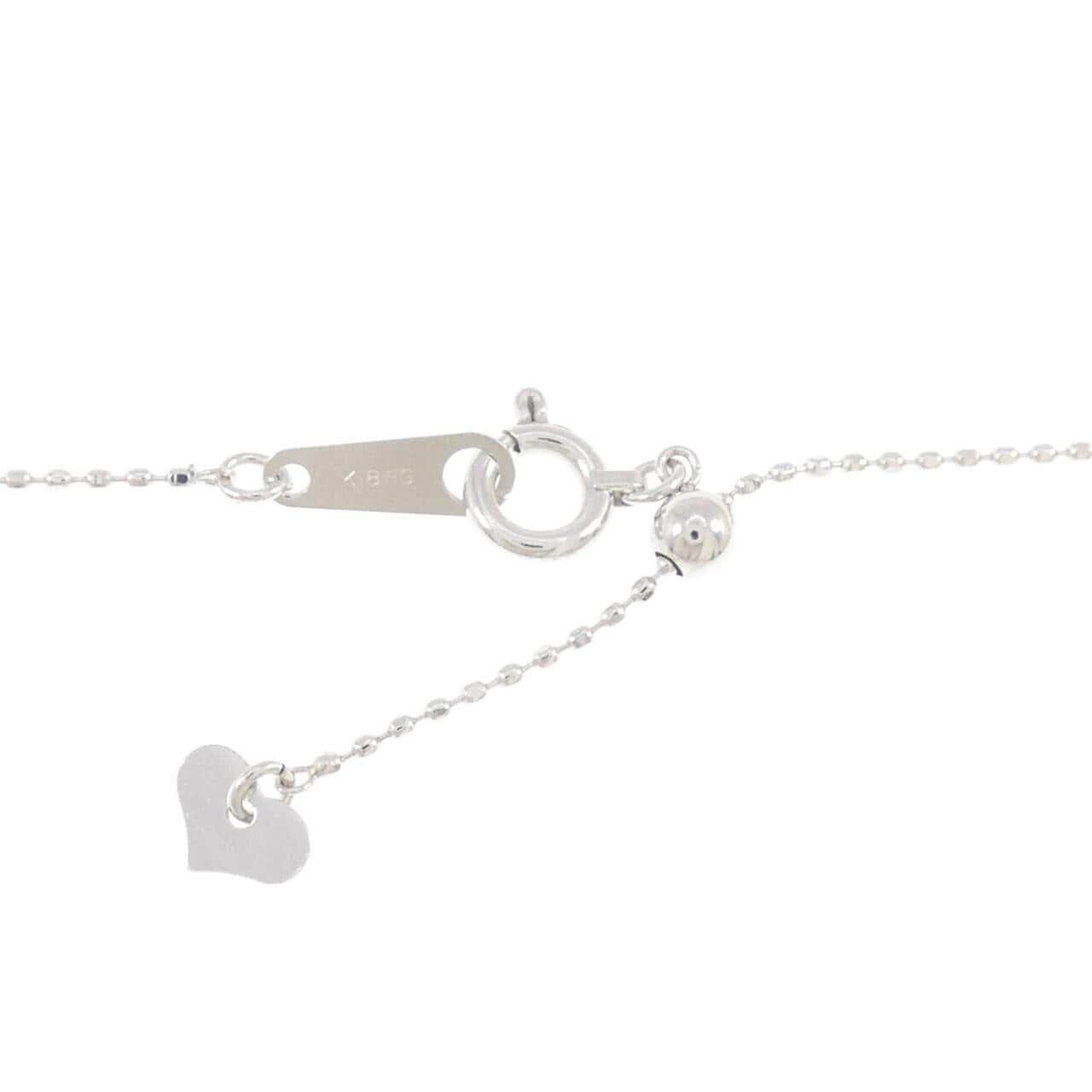 K18WG ダイヤモンド ネックレス 0.25CT
