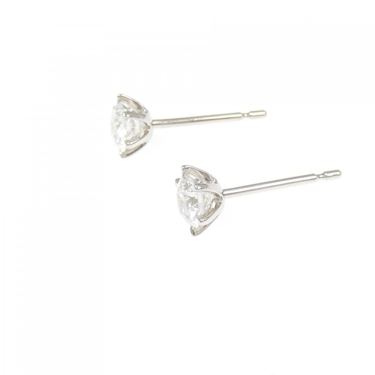 【リメイク】PT900/ST ダイヤモンド ピアス 0.315CT 0.325CT E-F SI2 EXT H&C