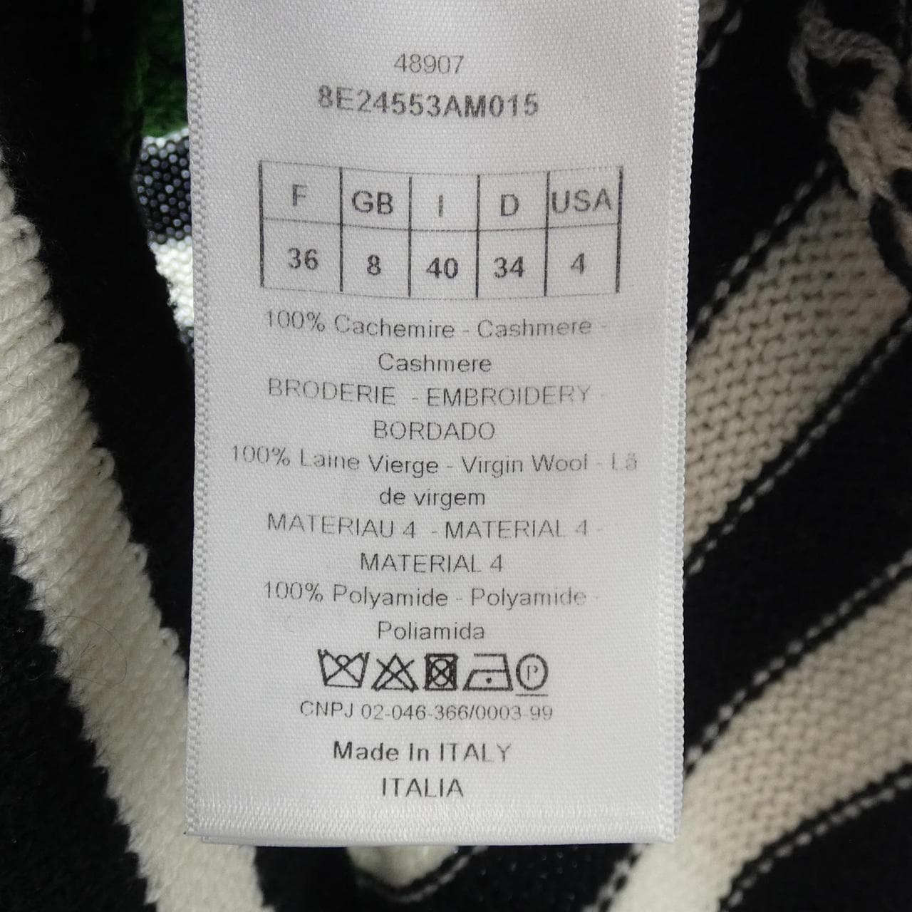 クリスチャンディオール CHRISTIAN DIOR 8E24553AM015 ニット