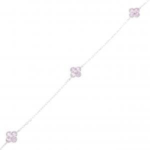 K10WG フラワー サファイヤ ブレスレット