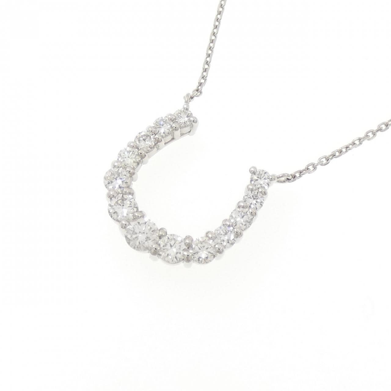 PT900/PT850 ホースシュー ダイヤモンド ネックレス 0.50CT