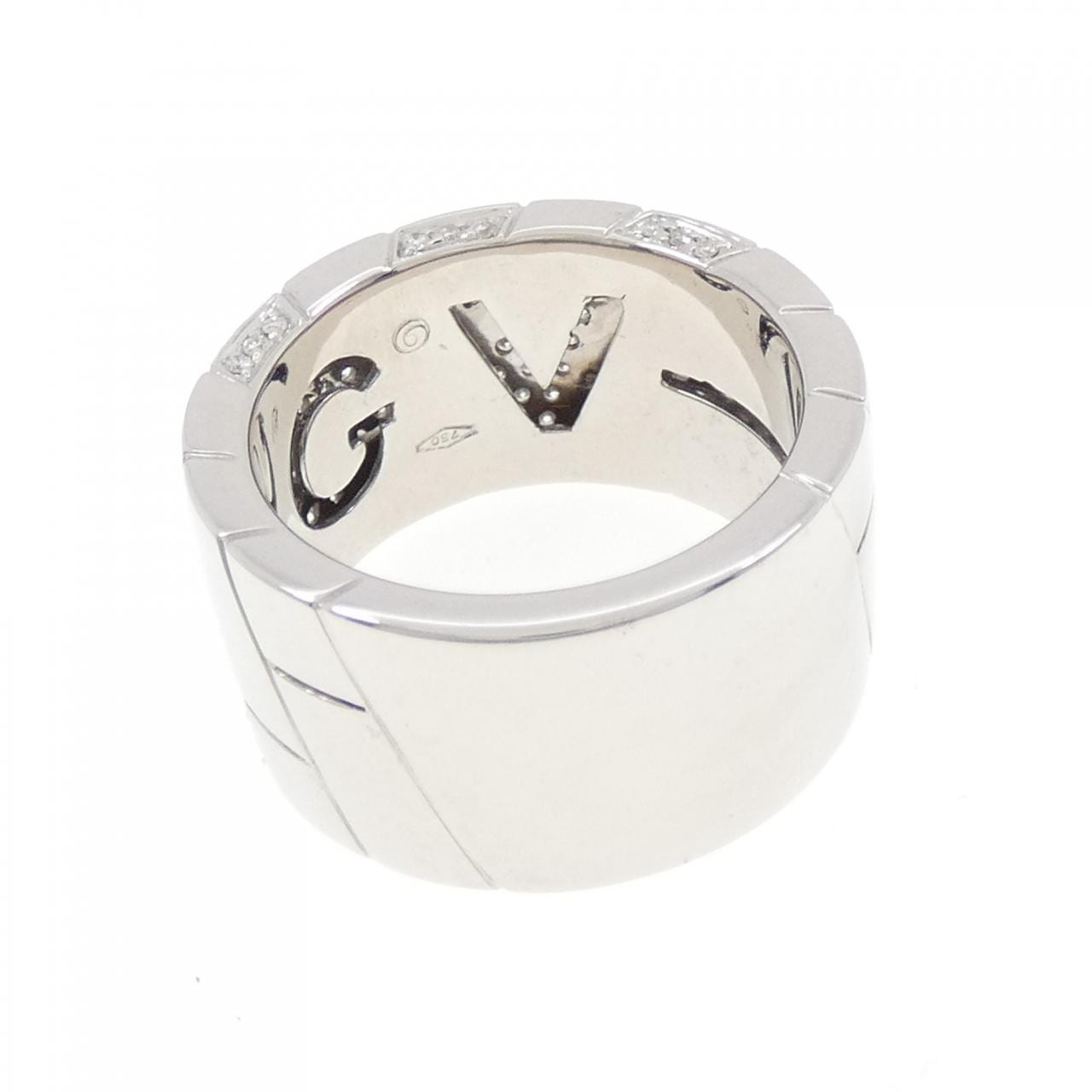 750WG ダイヤモンド リング 0.65CT