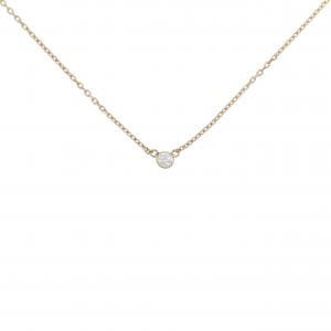 K18YG ソリティア ダイヤモンド ネックレス 0.12CT