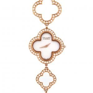 ヴァンクリーフ&アーペル アルハンブラ PG/D・ブレスD 2365149/VCARN5KC00 PG・RG クォーツ