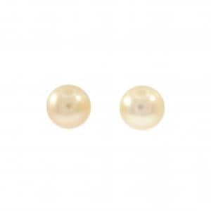 K18YG 白蝶パール ピアス 10.5mm