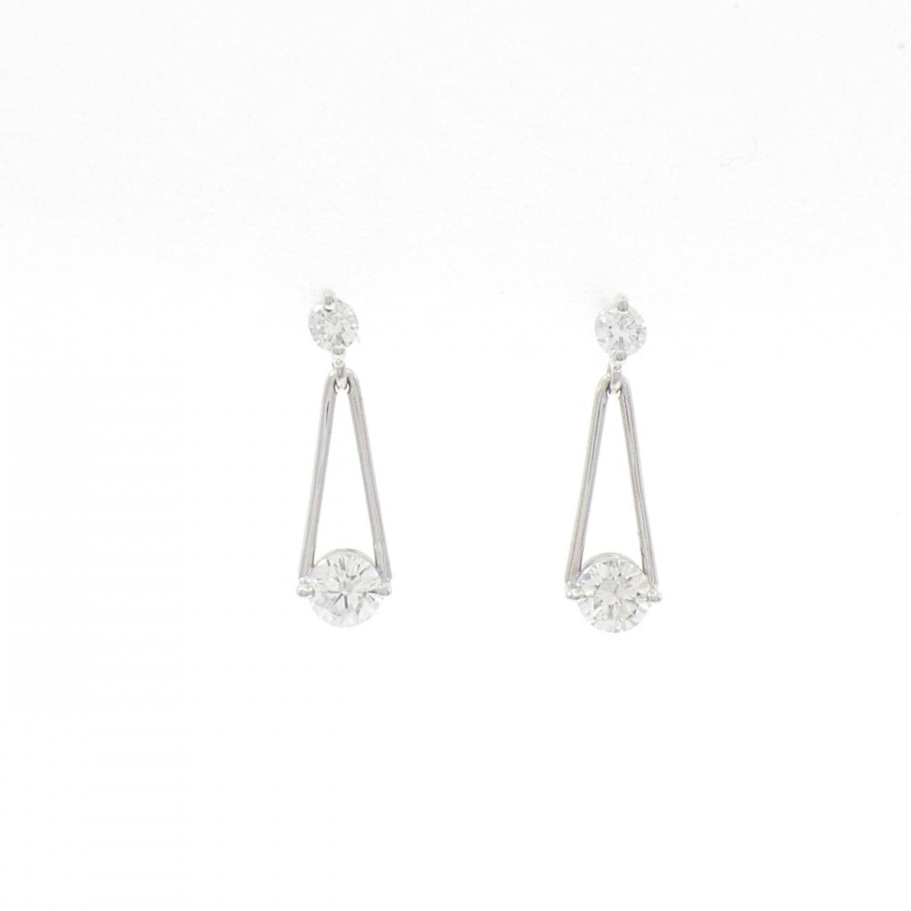 ギンザ タナカ ダイヤモンド ピアス 0.46CT