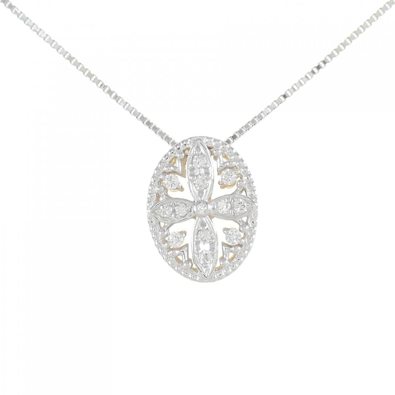 コメ兵｜K18WG/K18YG ダイヤモンド ネックレス 0.15CT｜ジュエリー