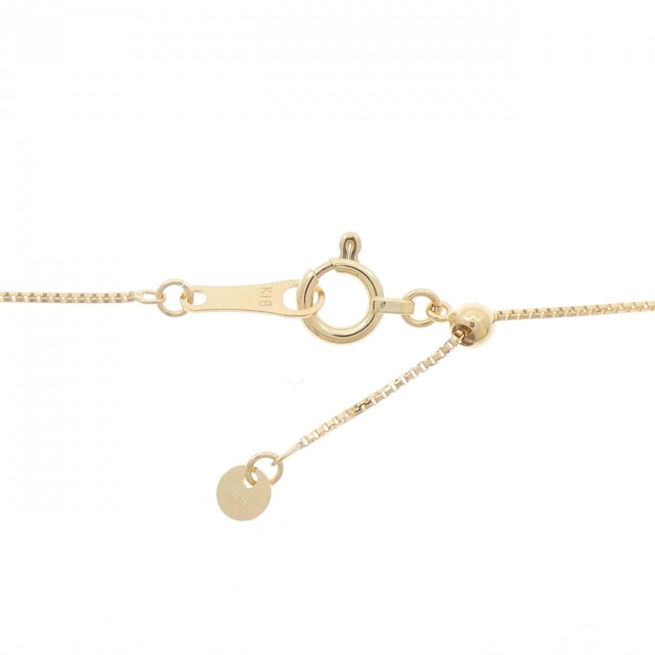 K18YG ダイヤモンド ネックレス 0.12CT