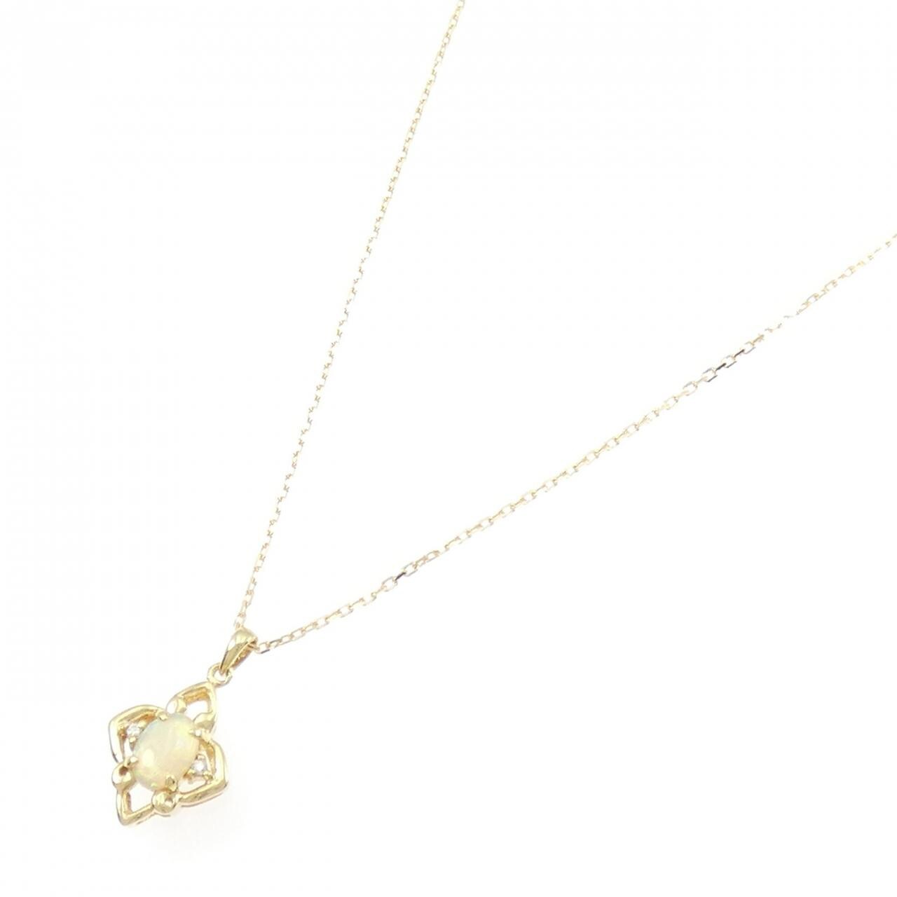 K18YG オパール ネックレス 0.37CT