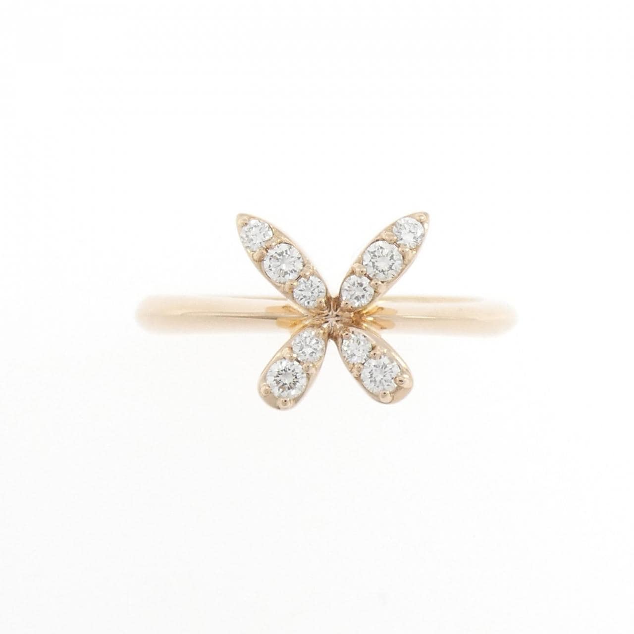 K18PG ダイヤモンド リング 0.16CT