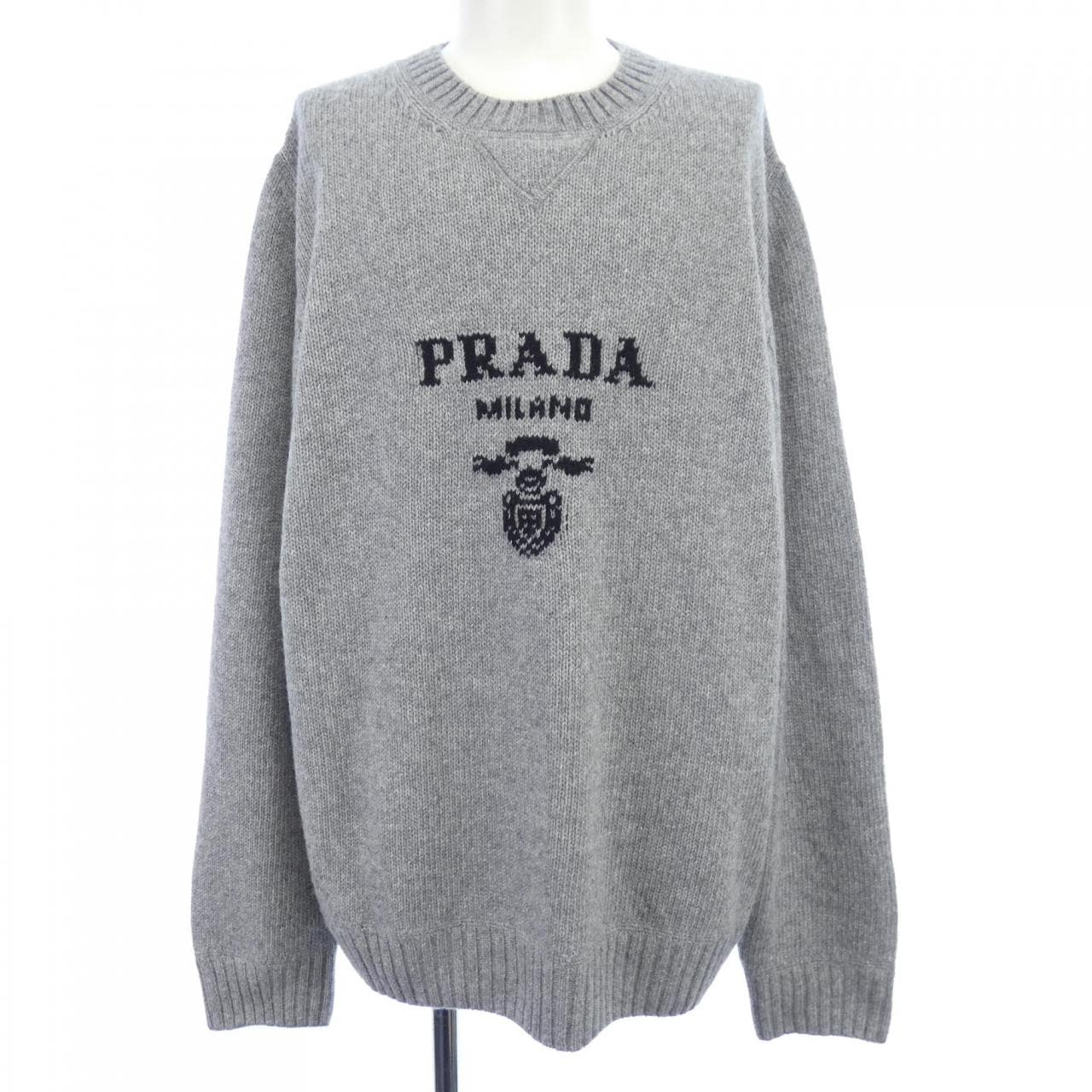 プラダ PRADA ウール×カシミヤクルーネックセーター UMB223 S211 1YMW ニット