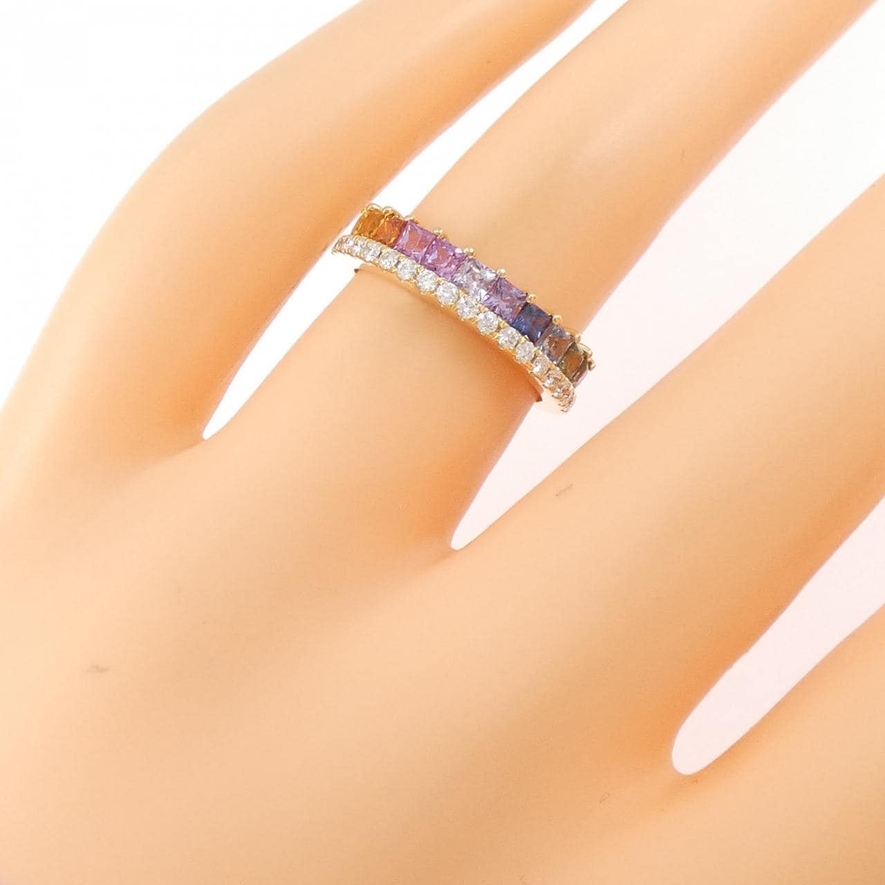 K18YG サファイヤ リング