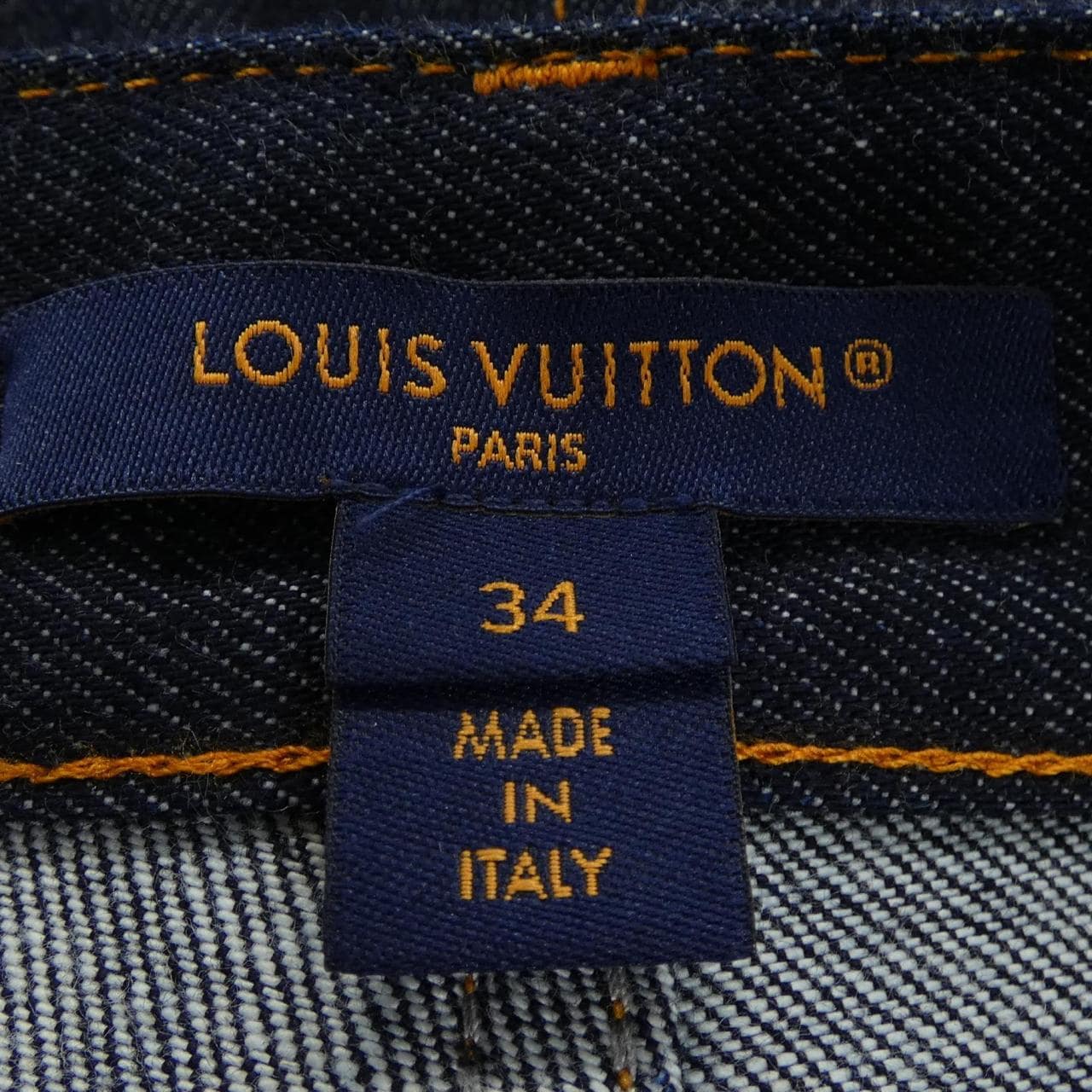 ルイヴィトン LOUIS VUITTON インディゴブルーモノグラムパッチジーンズ FPPA09GM1 ジーンズ