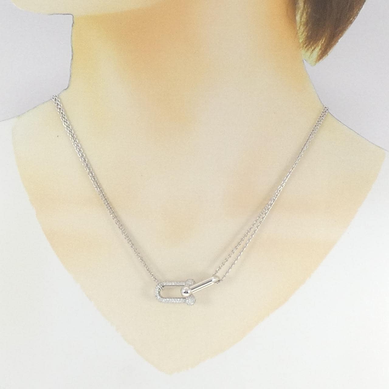 ティファニー リンク ネックレス 0.74CT