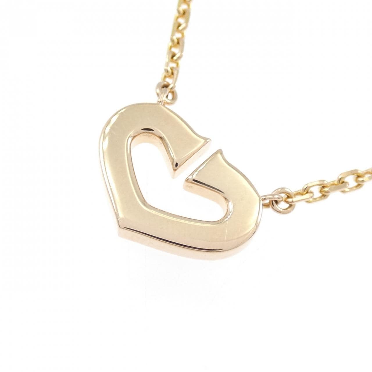 カルティエ Cハート ネックレス