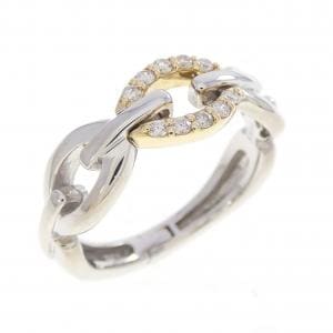 K18YG/K18WG ダイヤモンド リング 0.09CT