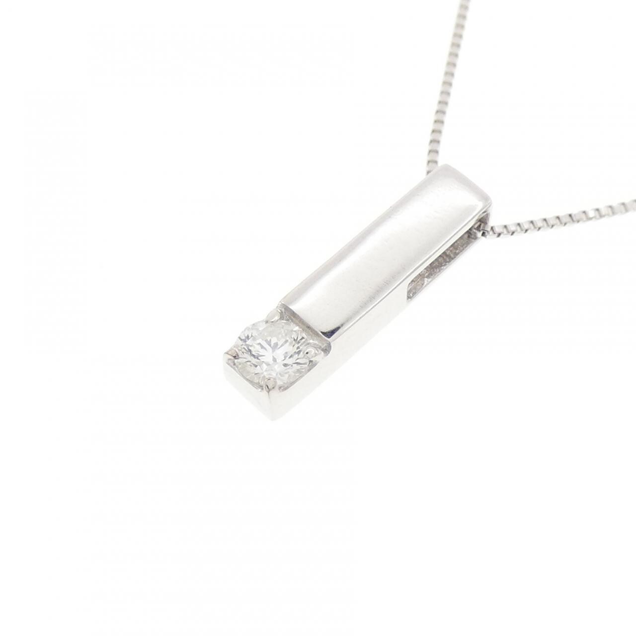 K10WG ダイヤモンド ネックレス 0.1CT