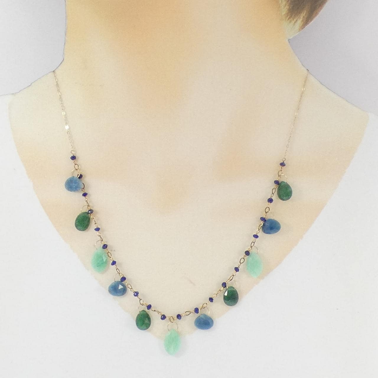 アガット カラーストーン ネックレス