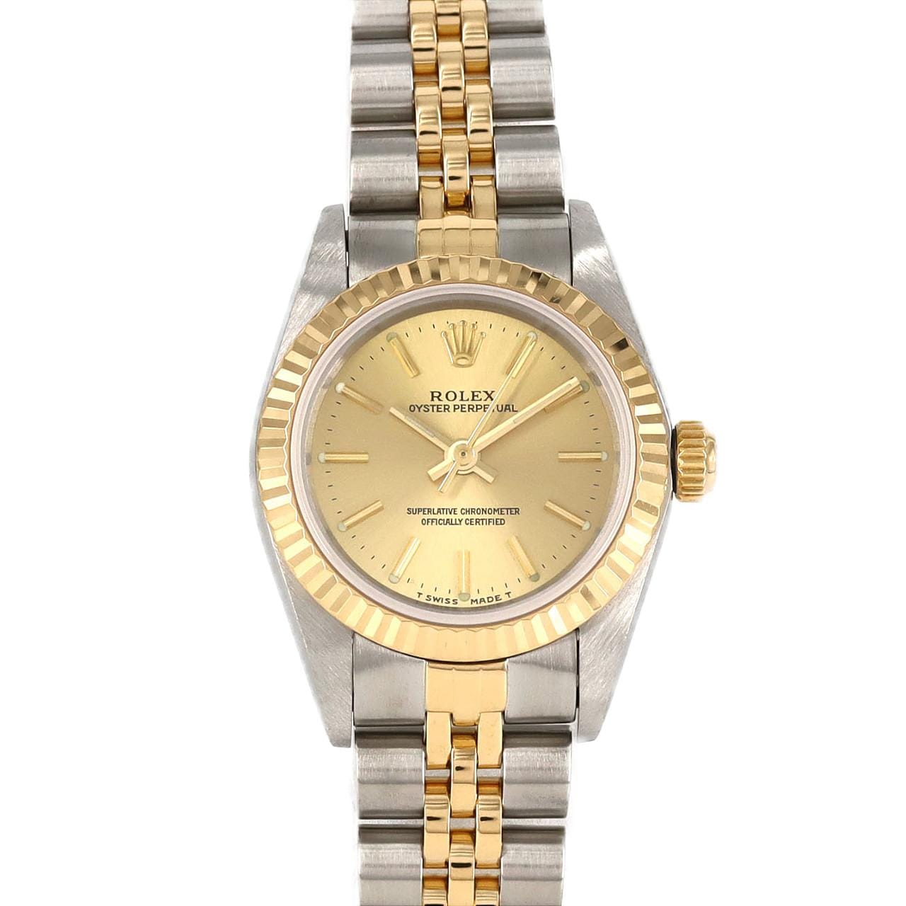 ROLEX Oyster Perpetual 76193-5 SSxYG Automatic A