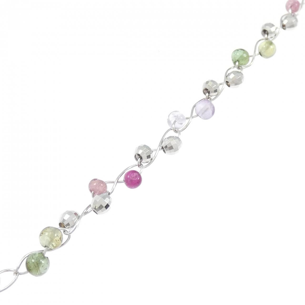 K18WG トルマリン ネックレス