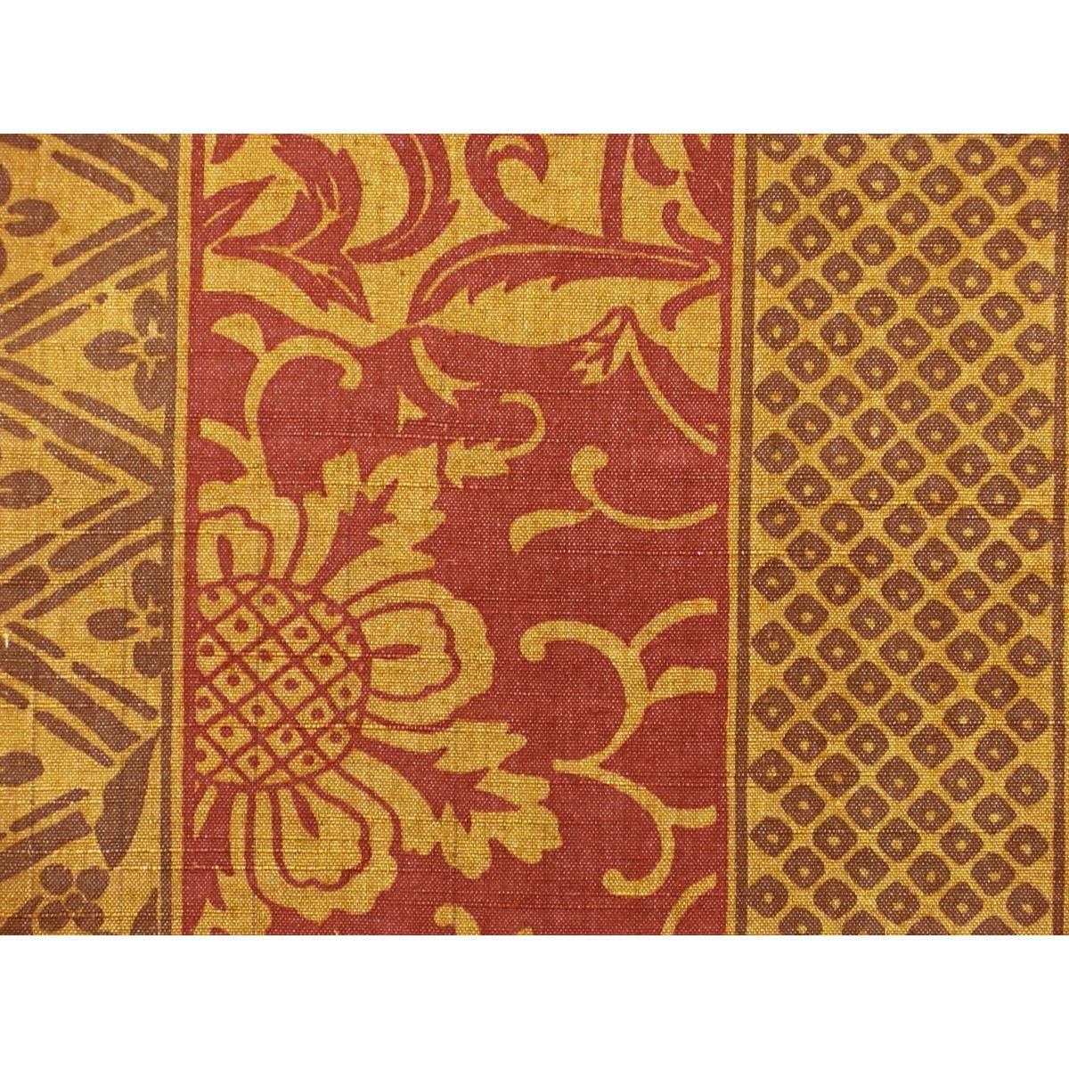 袋帯　染紬　絞り入　全通柄