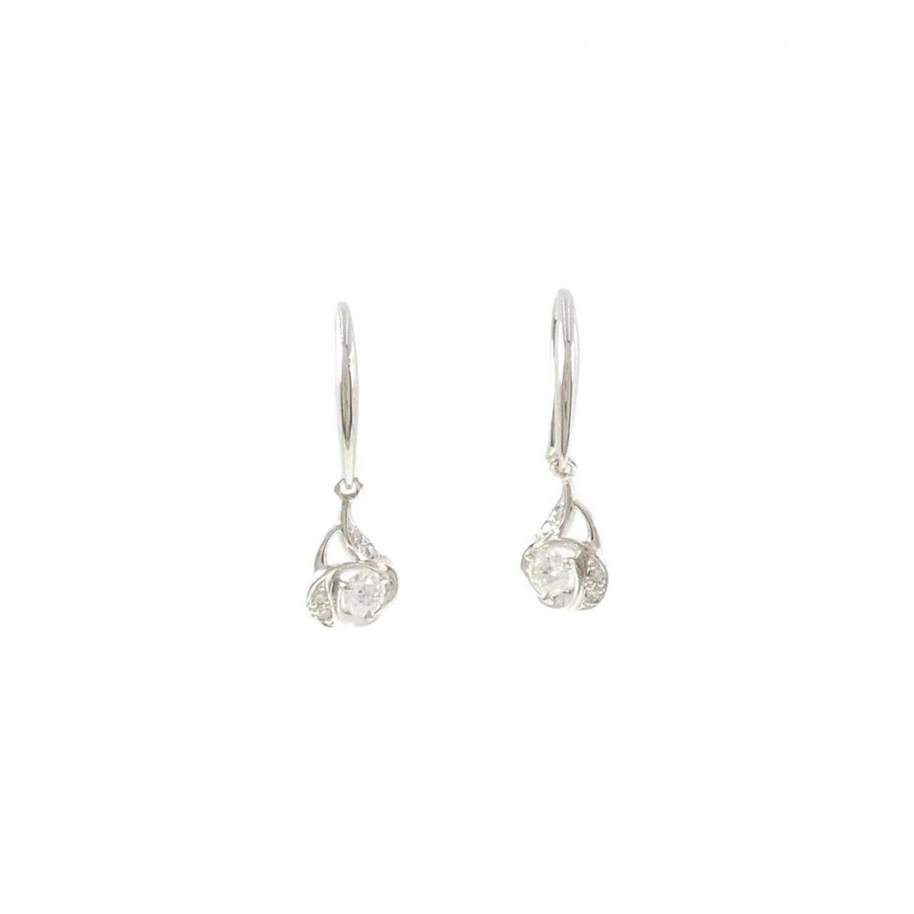 PT900 ダイヤモンド ピアス 0.311CT