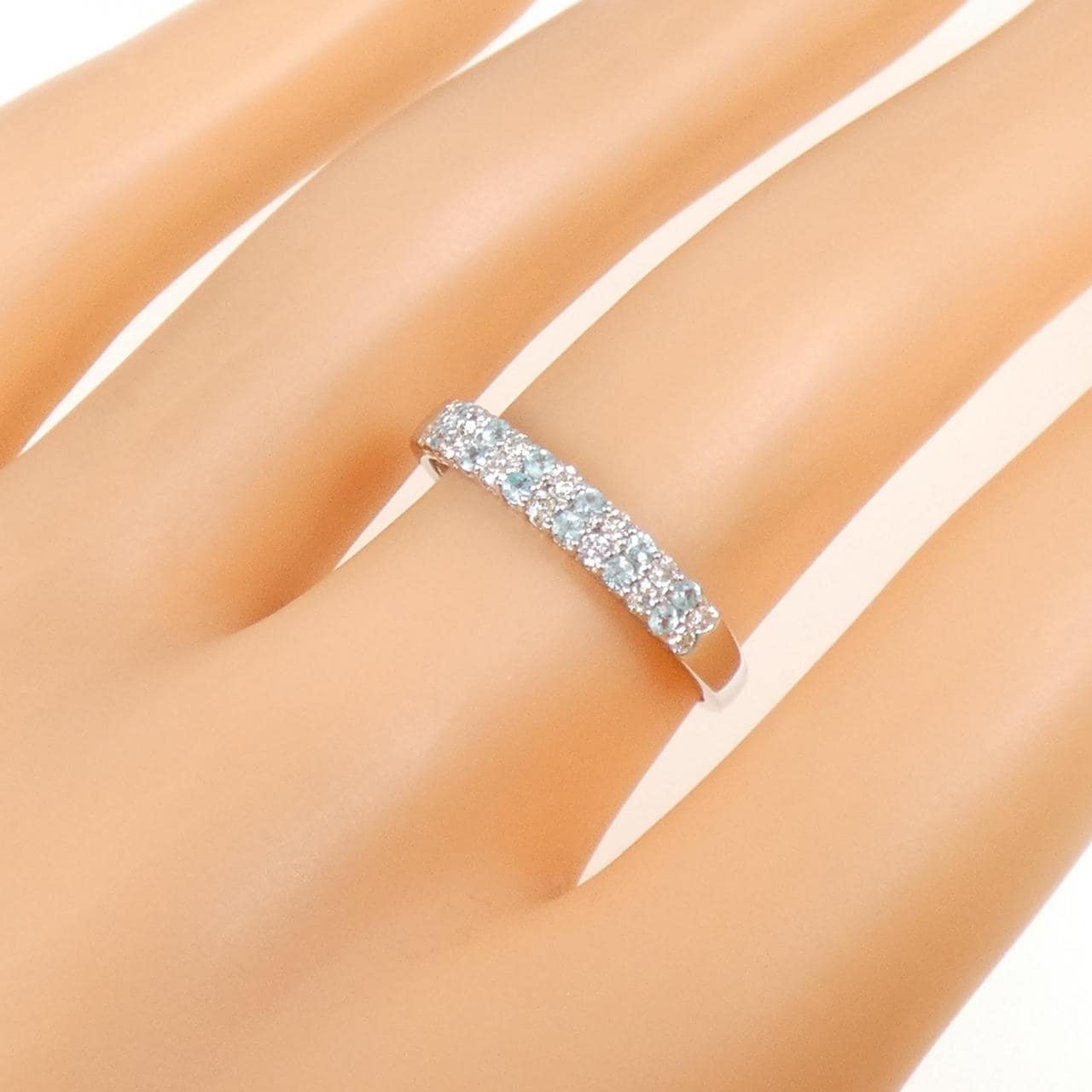 PT950 トルマリン リング 0.13CT