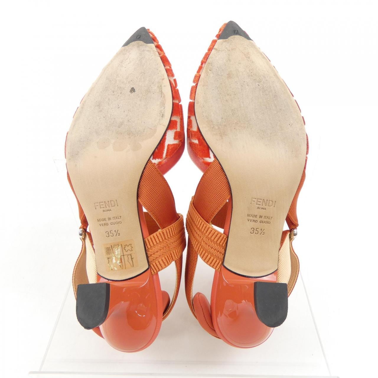 フェンディ FENDI コリブリ　スリングバック パンプス