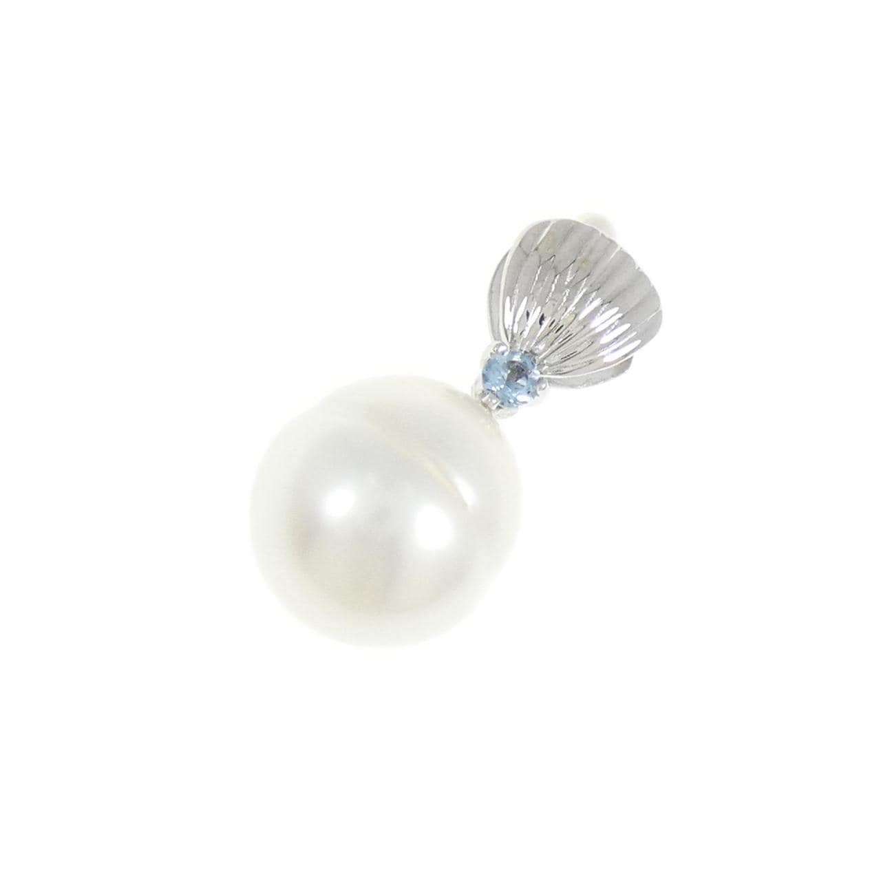 K18WG Shell Color Stone Pendant