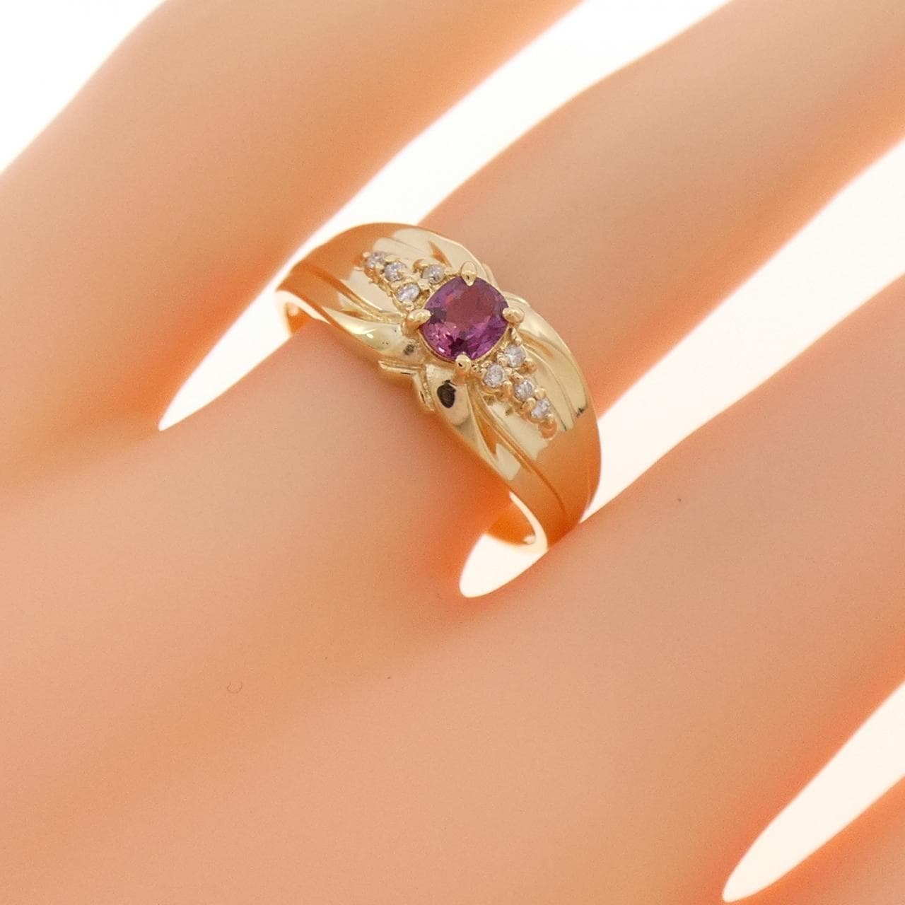 K18YG ルビー リング